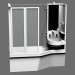 modello 3D Colonna + lavabo + vasca da bagno-1700 - anteprima