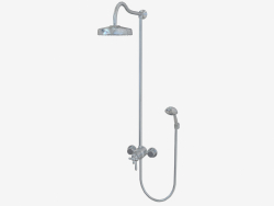 Shower column with watering can