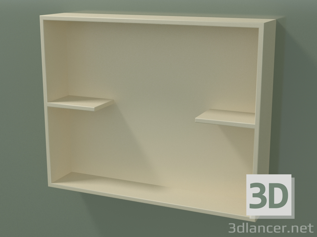 3D Modell Offene Box mit Regalen (90U31002, Knochen C39, L 60, P 12, H 48 cm) - Vorschau