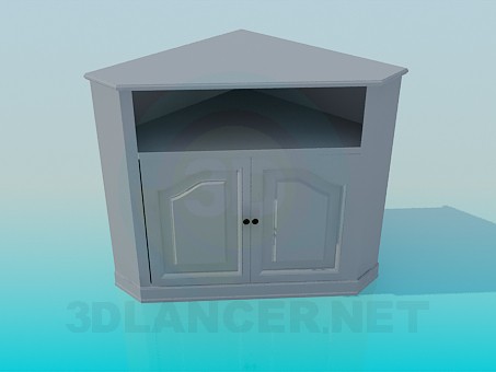 3D modeli Açılı yer standı - önizleme