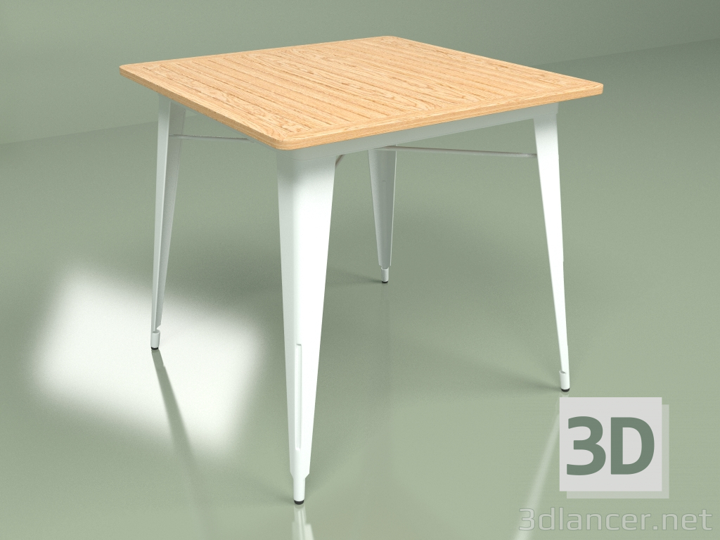 modèle 3D Table à manger carré du Marais - preview