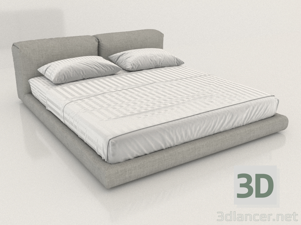 3d модель Кровать двуспальная BOCA SOFT – превью