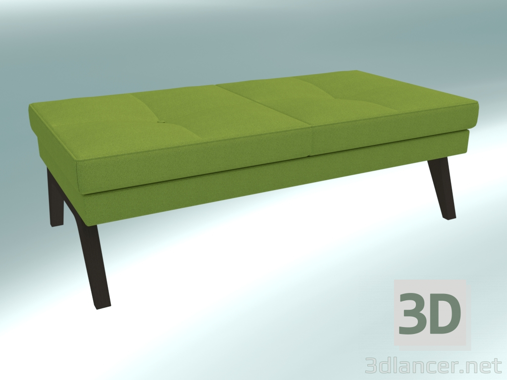 modèle 3D Ottoman double (20 bois) - preview