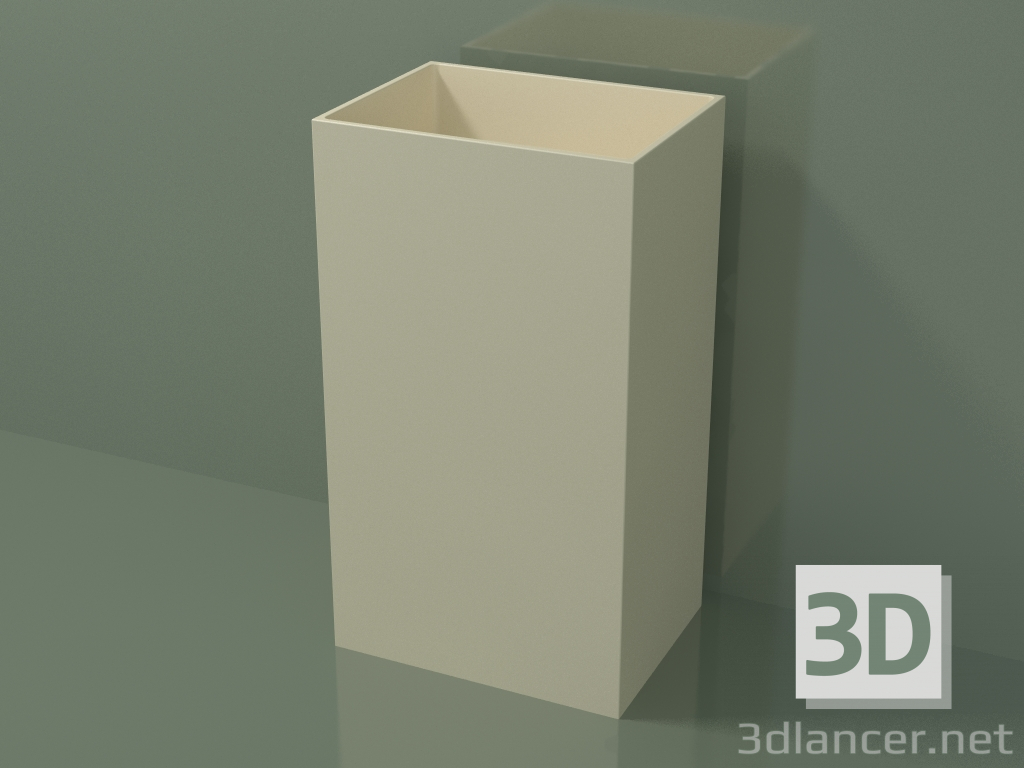 3D modeli Ayaklı lavabo (03UN26101, Bone C39, L 48, P 36, H 85 cm) - önizleme