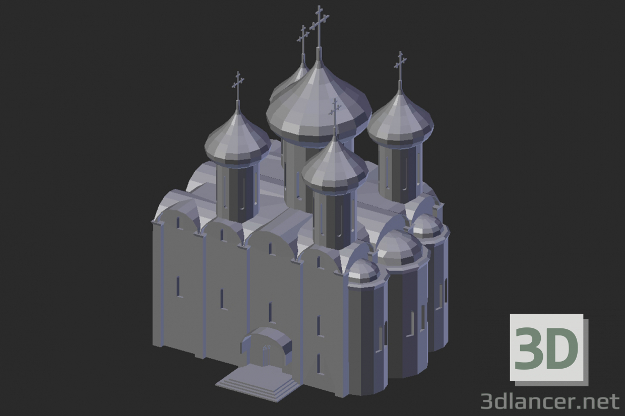 modello 3D Vologda. Cattedrale di Santa Sofia - anteprima
