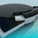 3d model Round bed - preview