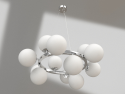 Sida chandelier chrome, square base (07508-12A,02)