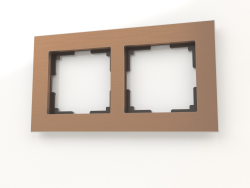 Frame for 2 posts (brown aluminium)