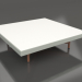 3d модель Квадратний журнальний столик (Cement grey, DEKTON Zenith) – превью