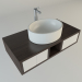 3D Modell Ovales Waschbecken - Vorschau