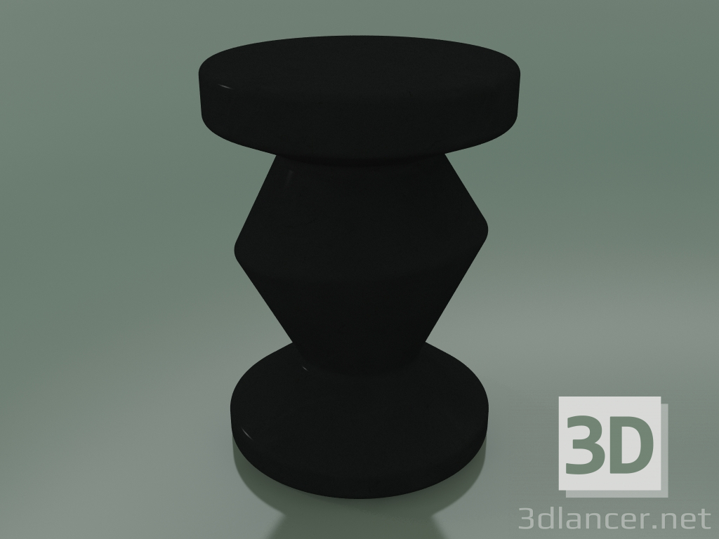 3D Modell Beistelltisch, InOut Hocker (48, Anthrazitgrau Keramik) - Vorschau