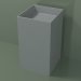 3D modeli Ayaklı lavabo (03UN26301, Silver Grey C35, L 48, P 50, H 85 cm) - önizleme