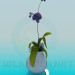 modèle 3D Pichet avec fleur de salle - preview