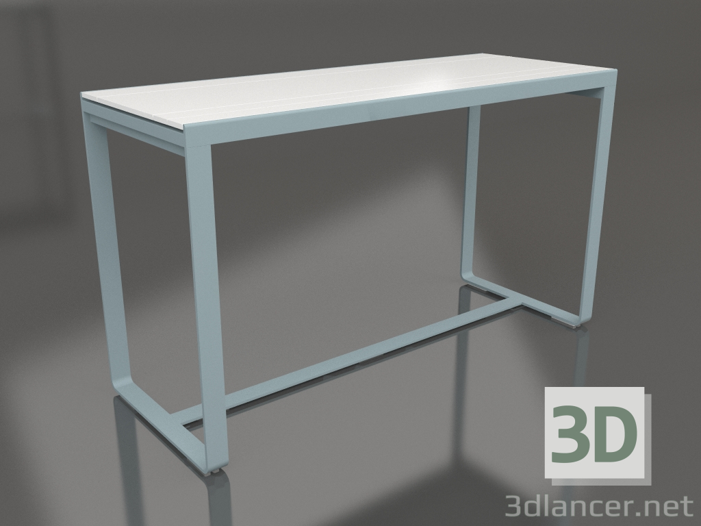 3D Modell Bartisch 180 (Weißes Polyethylen, Blaugrau) - Vorschau