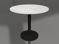 Table bistro Marble King 90 (Noir)