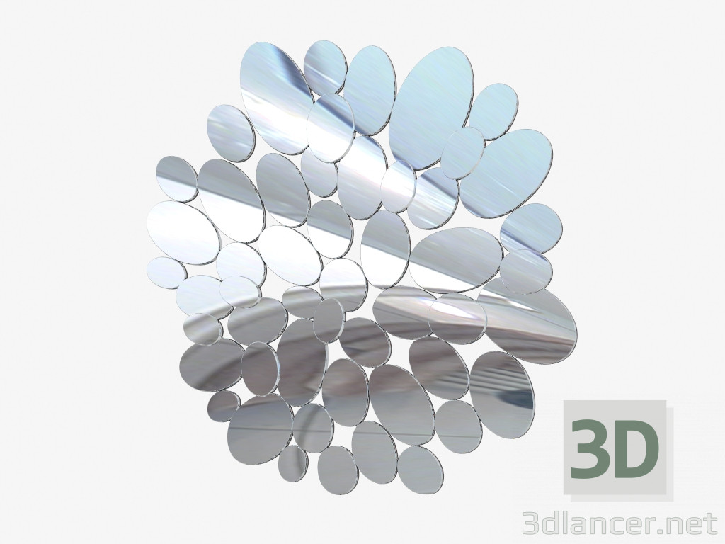 3D Modell Wandspiegel (RN0004) - Vorschau