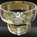 3d Wedding rings model buy - render