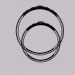 3d Обручальные кольца модель купить - ракурс