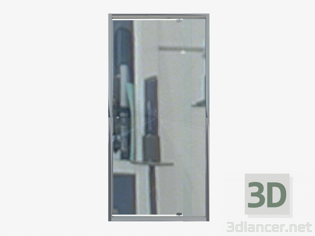 3 डी मॉडल एक आला स्विंग के लिए दरवाजे, ग्लास ग्रेफाइट ज़ूम (केडीजेड 411 डी) - पूर्वावलोकन
