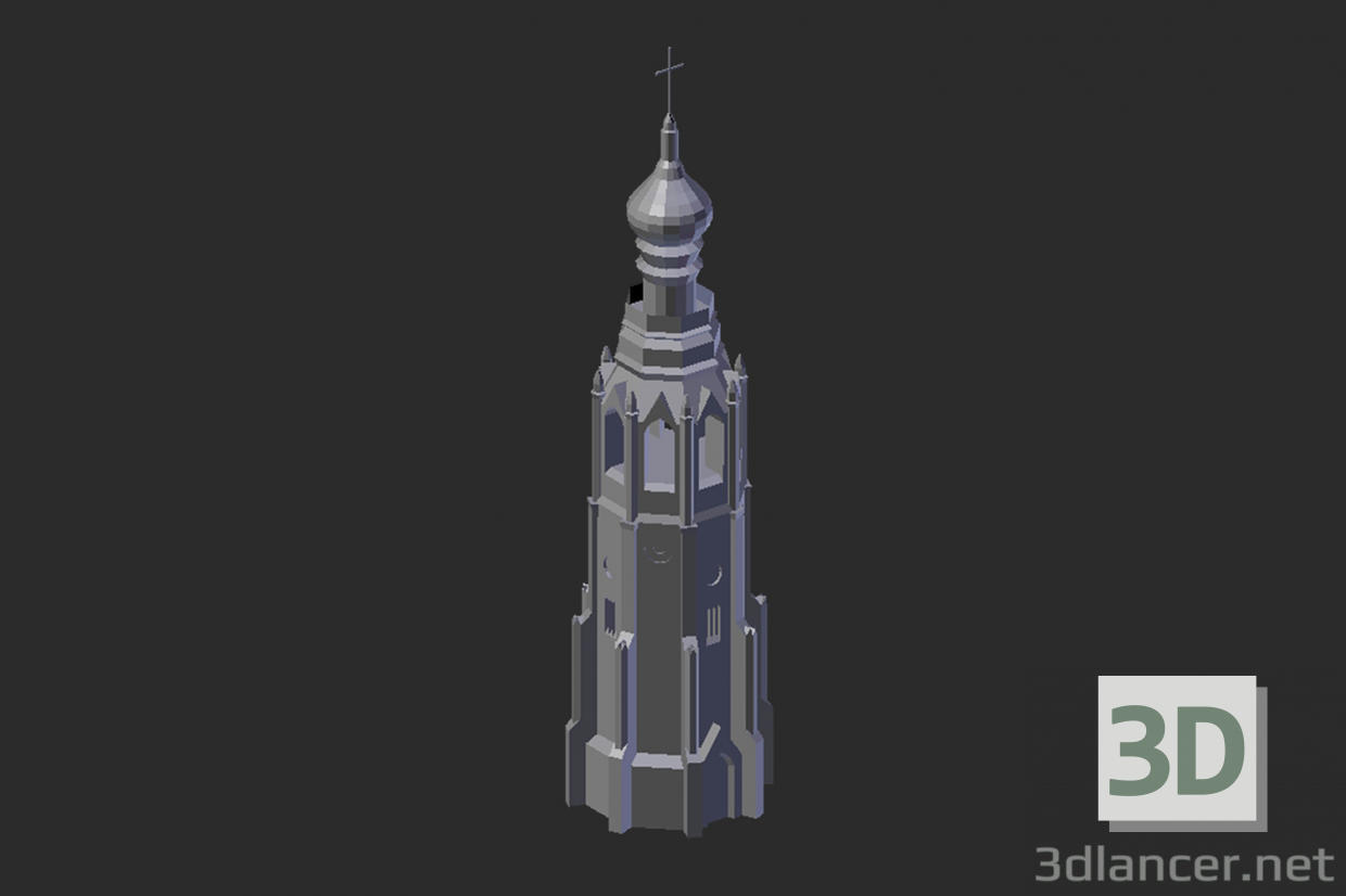 3d model Vologda. Bell tower - preview