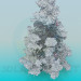 Modelo 3d Árvore de Natal nevado - preview