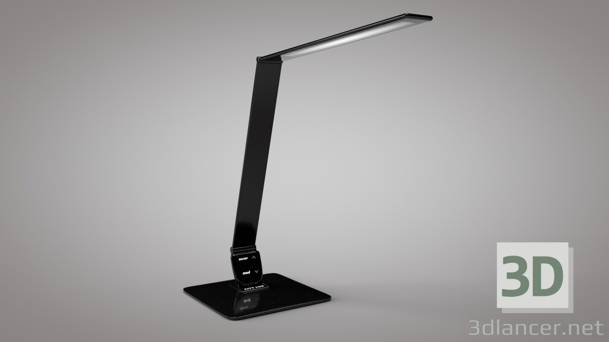 lámpara de mesa Low-poly modelo 3D 3D modelo Compro - render