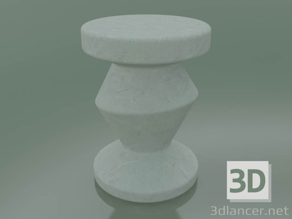 3d модель Столик приставной, табурет InOut (48, White Ceramic) – превью