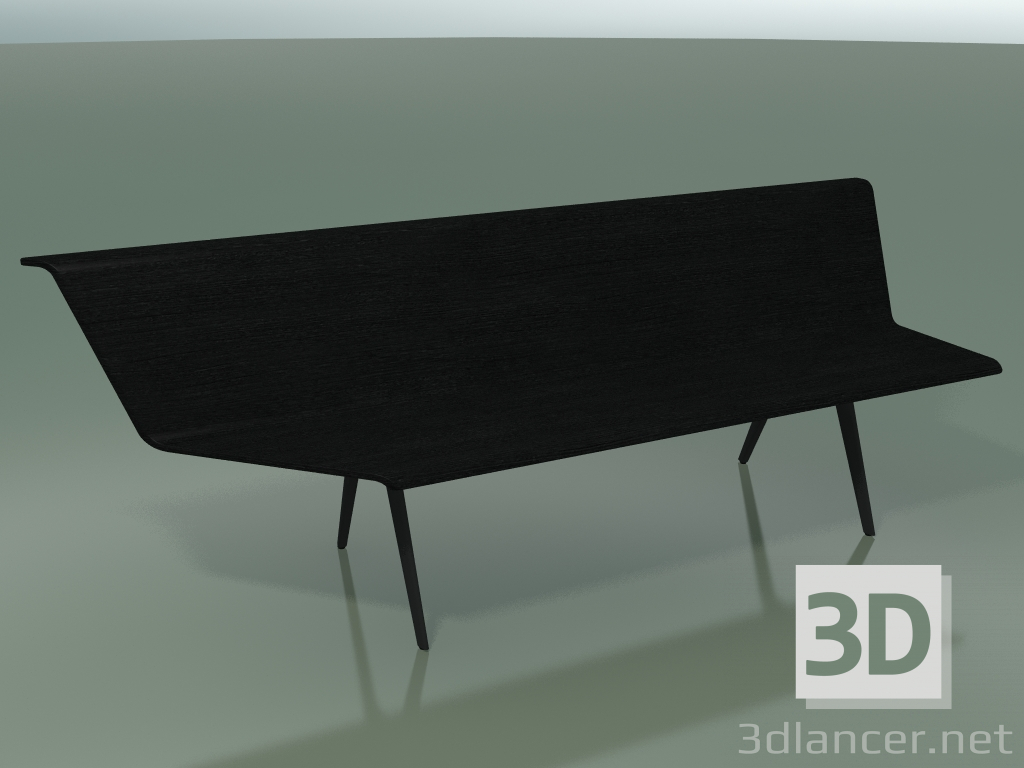 modèle 3D Module d'angle Eating 4609 (L 240 cm, 90 ° à droite, noir) - preview