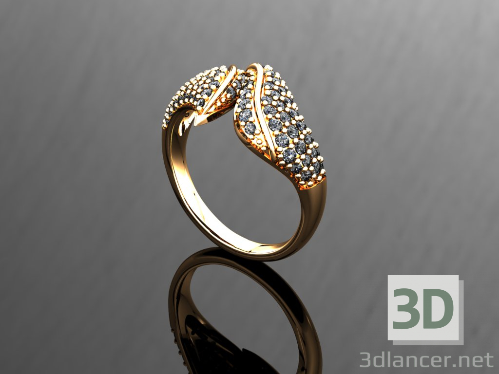 3d Ring Petals model buy - render
