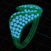 modèle 3D de Pétales d'anneau acheter - rendu