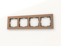 Frame for 4 posts (brown aluminium)