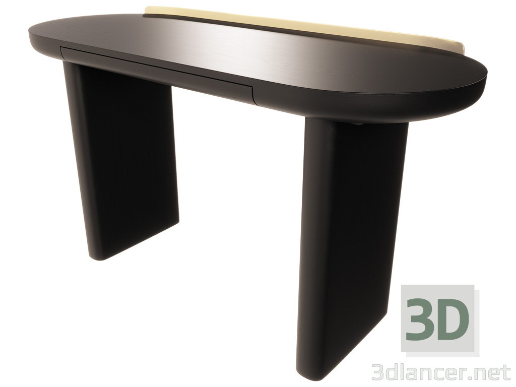 3 डी डिज़ाइनर फ़र्निचर निर्माता कॉस्मो से डेस्क सैल्मन 128x50। मॉडल खरीद - रेंडर