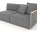 Modelo 3d Módulo de sofá seção 1 direita (cinza quartzo) - preview