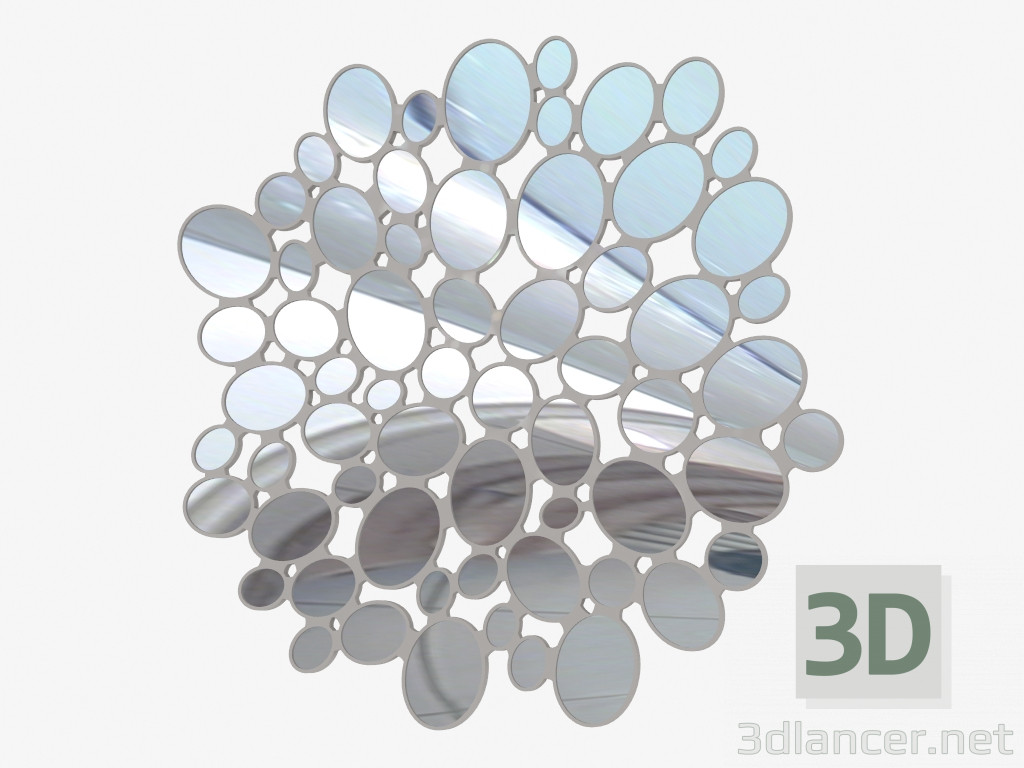 3D Modell Spiegel für Wand (RN0003) - Vorschau