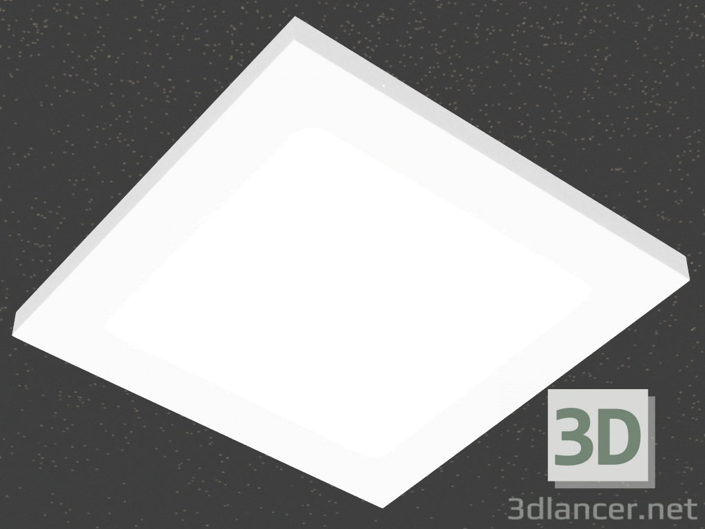 3 डी मॉडल बढ़ते एलईडी पैनल (DL18451_3000 सफेद वर्ग) - पूर्वावलोकन
