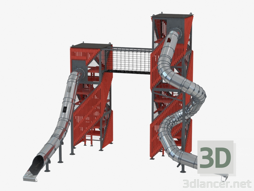 modèle 3D Complexe de jeux pour enfants (SL1202) - preview