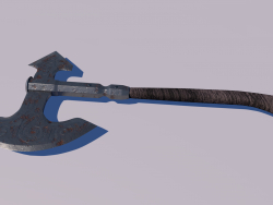 Medieval ax Low-poly 3D model