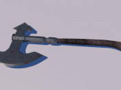 Medieval ax Low-poly 3D model