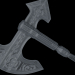 3d Medieval axe Low-poly 3D model модель купить - ракурс