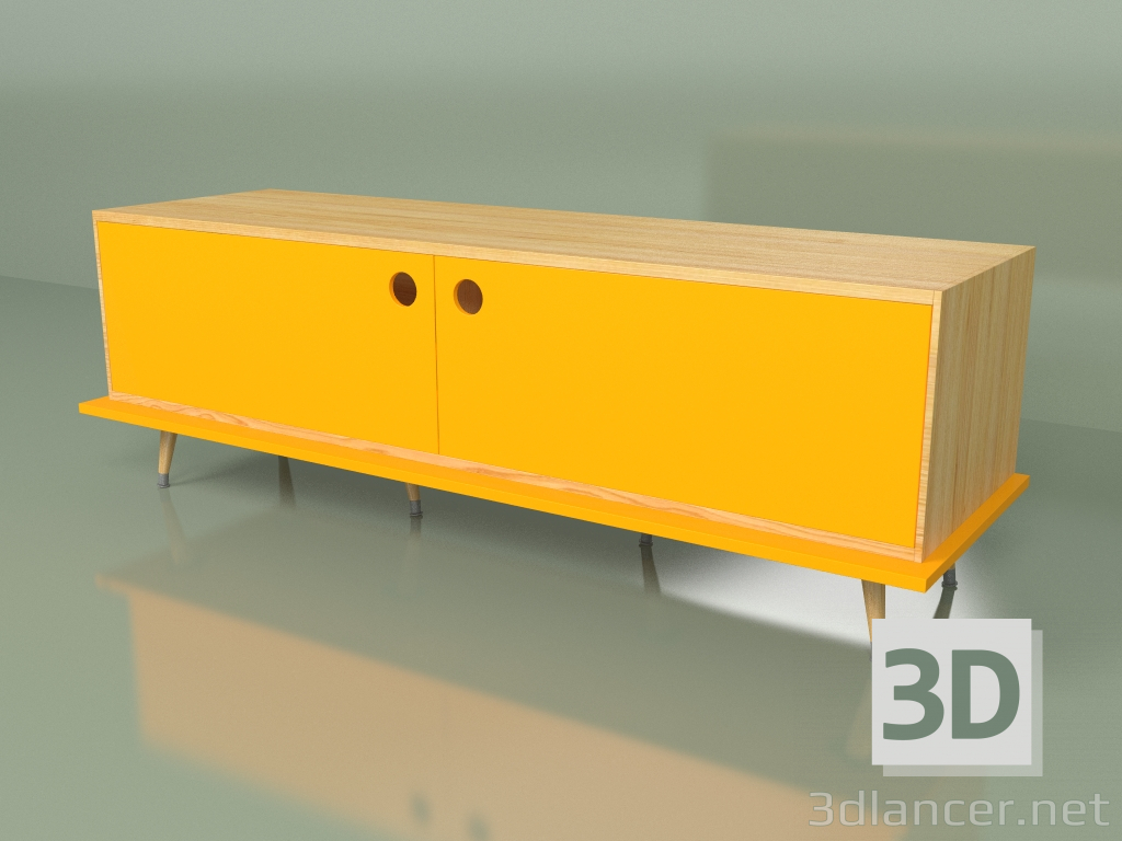 3d model Cabinet Woodi (orange) - preview