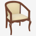 3d model Chair KP 401 (patinated sweet cherry, 61x61 H80) - preview