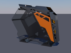 PC-Computer Cougar erobern Low-Poly-3D-Modell