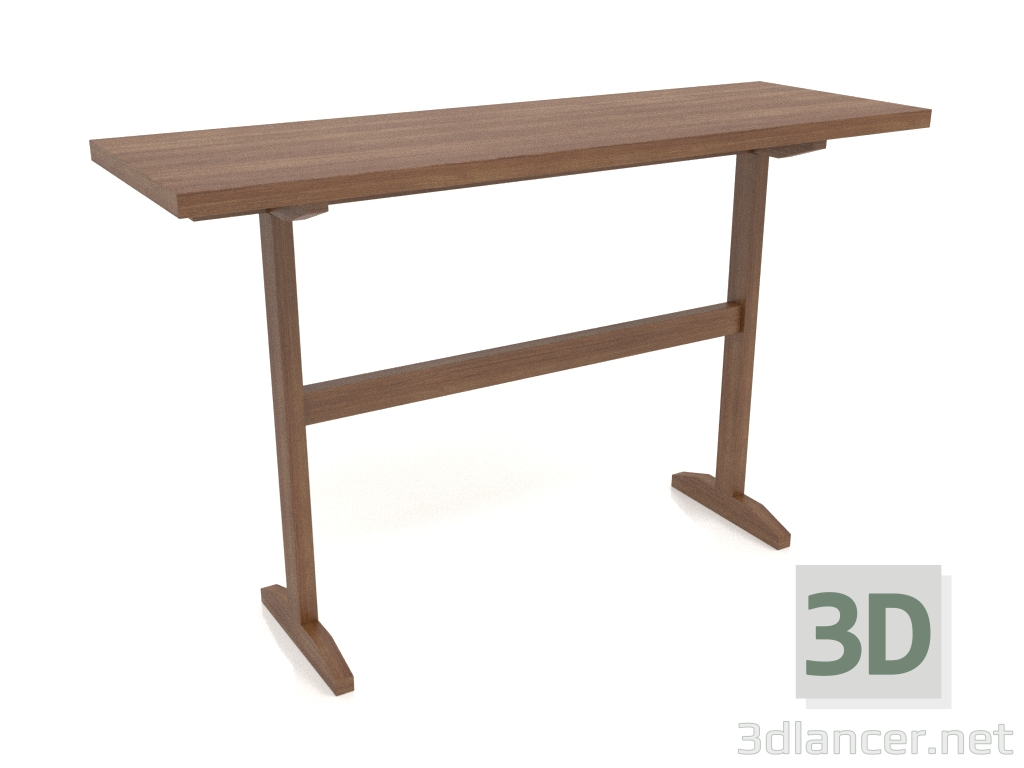 3D modeli Konsol masası KT 12 (1200x400x750, ahşap kahverengi ışık) - önizleme