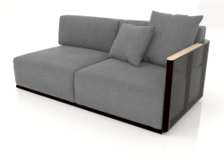 Módulo de sofá seção 1 direita (preto)