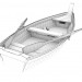 3d Лодка рыбацкая модель купить - ракурс