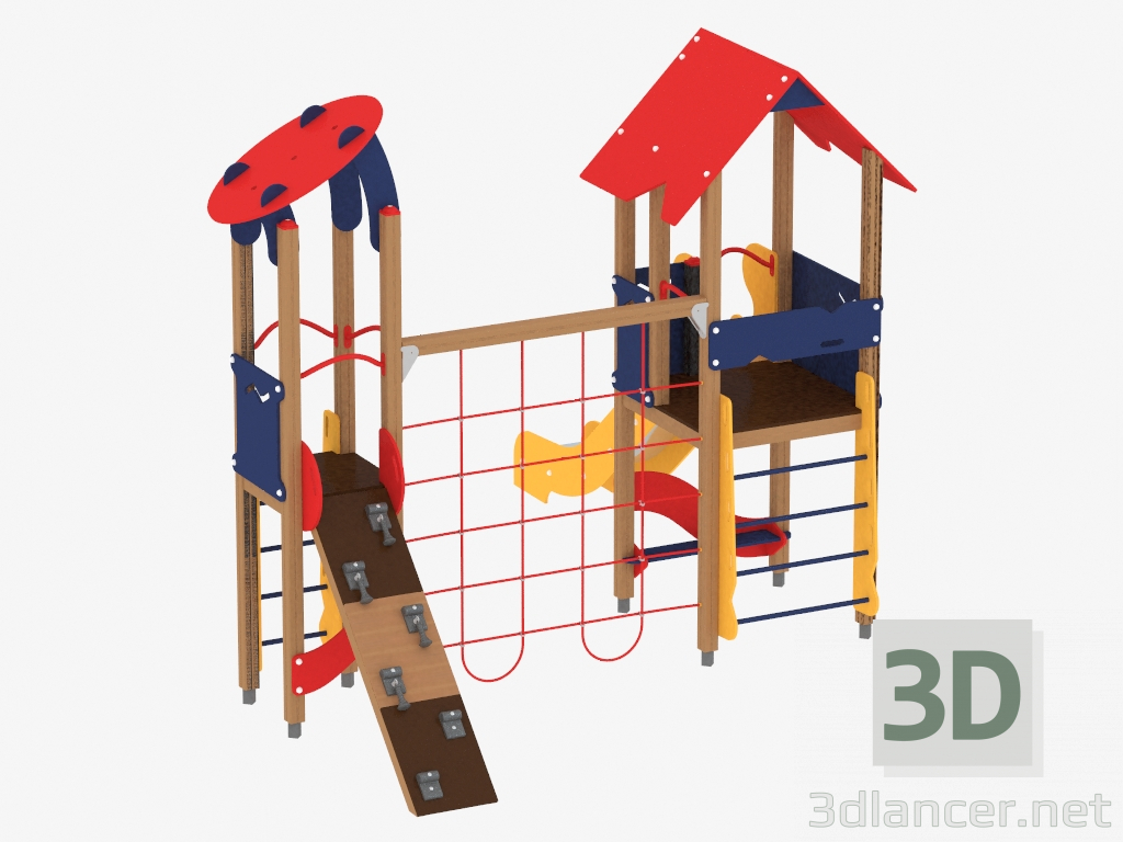 modèle 3D Complexe de jeux pour enfants (1201) - preview