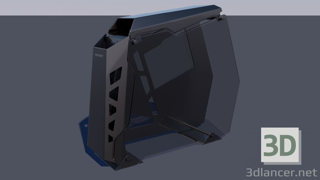 PC-Computer Cougar erobern Low-Poly-3D-Modell 3D-Modell kaufen - Rendern