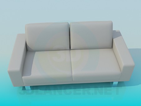 modèle 3D Canapé de style minimalisme - preview