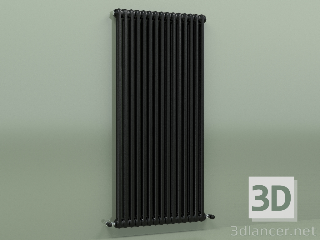 modèle 3D Radiateur TESI 2 (H 1500 15EL, Noir - RAL 9005) - preview