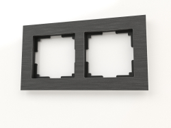 Frame for 2 posts (black aluminum)